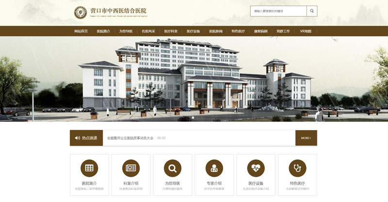 醫(yī)療醫(yī)院網站建設功能網站定制